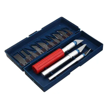

13 in 1 Multifunctional Wood Carving Chisel Graver Carving Knife PCB Circuit Board Repairing Tool Hobby Knife Set Durable