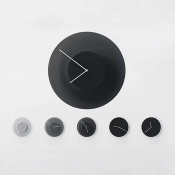 

Allocacoc 30cm Dusk Silent Metal Wall Clock Quiet Sweep Movement No-Ticking Home Art Decor for Living Room Home Office