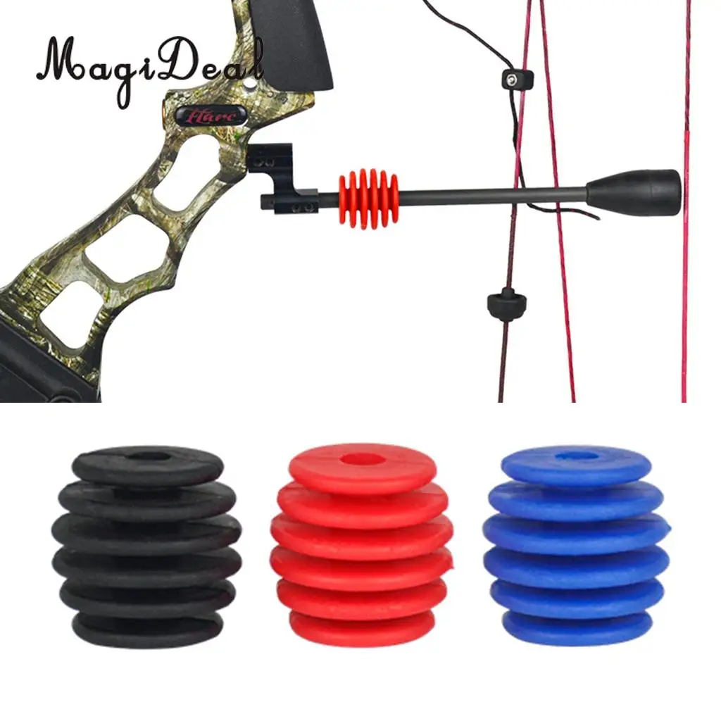 Gummi Bogenschießen Stabilisator Vibration Bogen Recurve Verbindung Absorber