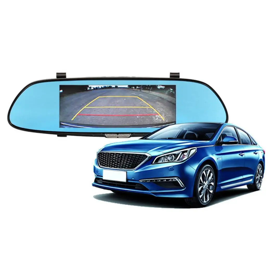 Hd видеорегистратор со встроенной картой TF зеркальный 1080 P 5 V DC автомобильная