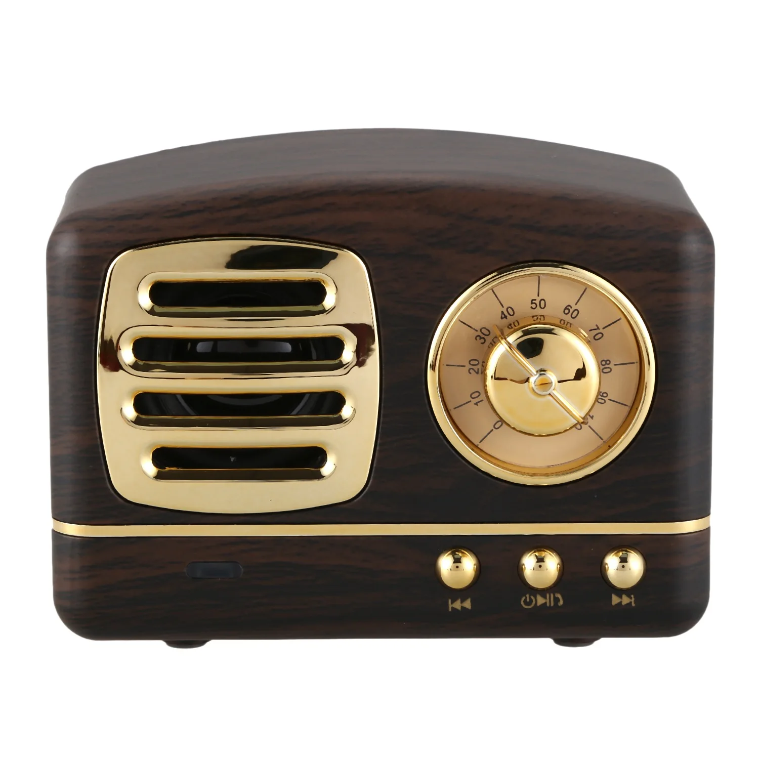 Hot Sale Portable Bluetooth Speaker Retro Mini Wireless Radio Usb/Tf Card Music Player Hifi Subwoof | Дом и сад