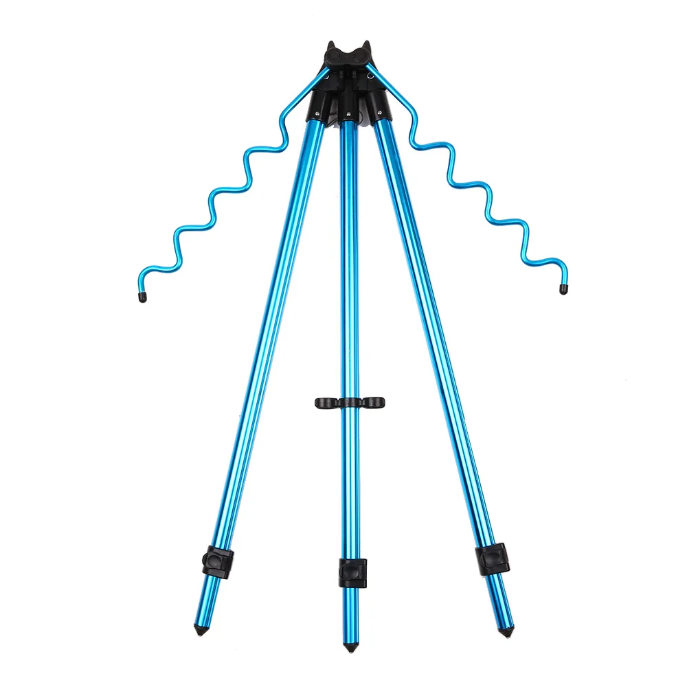 Portable Telescopic Adjustable Fishing Rods Tripod Stand Outdoor Sport