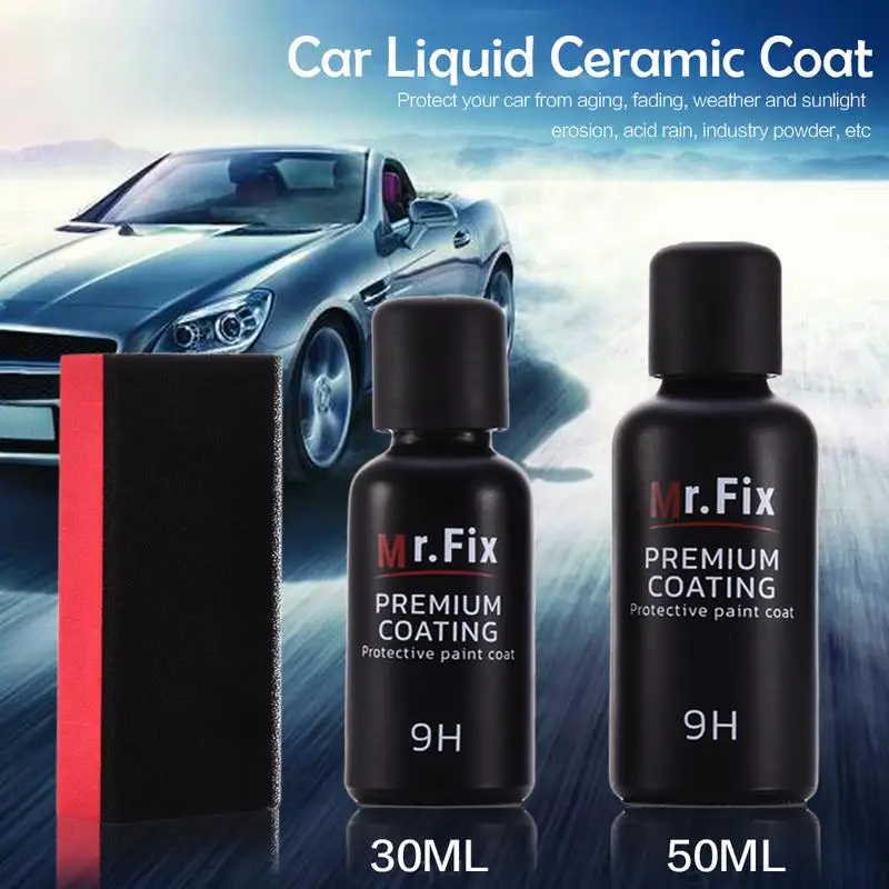  Anti-scratch Car Polish Car Liquid Ceramic Coat Auto Detailing Glasscoat 9H High Hardness Gloss Hyd