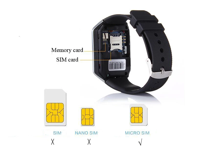 

DOITOP Smart Watch DZ09 With Camera Anti-lost Bluetooth WristWatch SIM Card MP3 Player Smartwatch for Apple ios & android phone