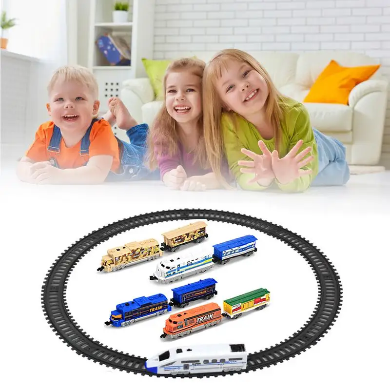 Детские образовательная игрушечная головоломка DIY Собранный 135 см поезд дорожная модель поезд трек DIY Собранный трек поезд мозг игра