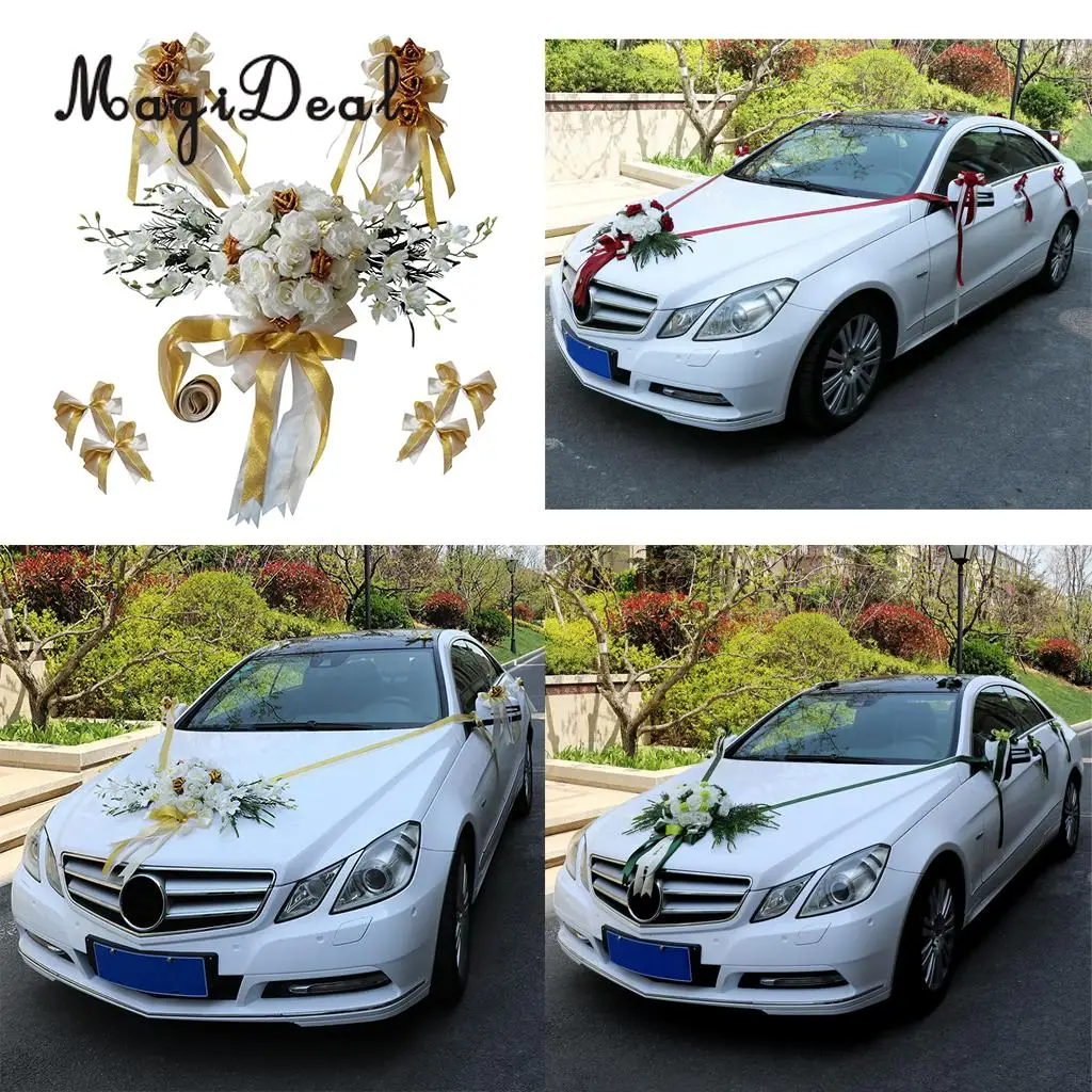 Свадебный набор украшений для автомобиля MagiDeal 12 шт./компл. сделай сам