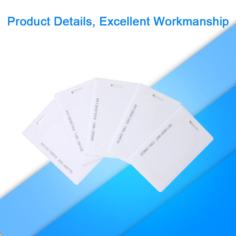  5pcs RFID Card EM4100 Tk4100 125khz 1.8mm Access Control Card Keyfob Tags Sticker Key Fob Token Ring Key Proximity Smart Card  