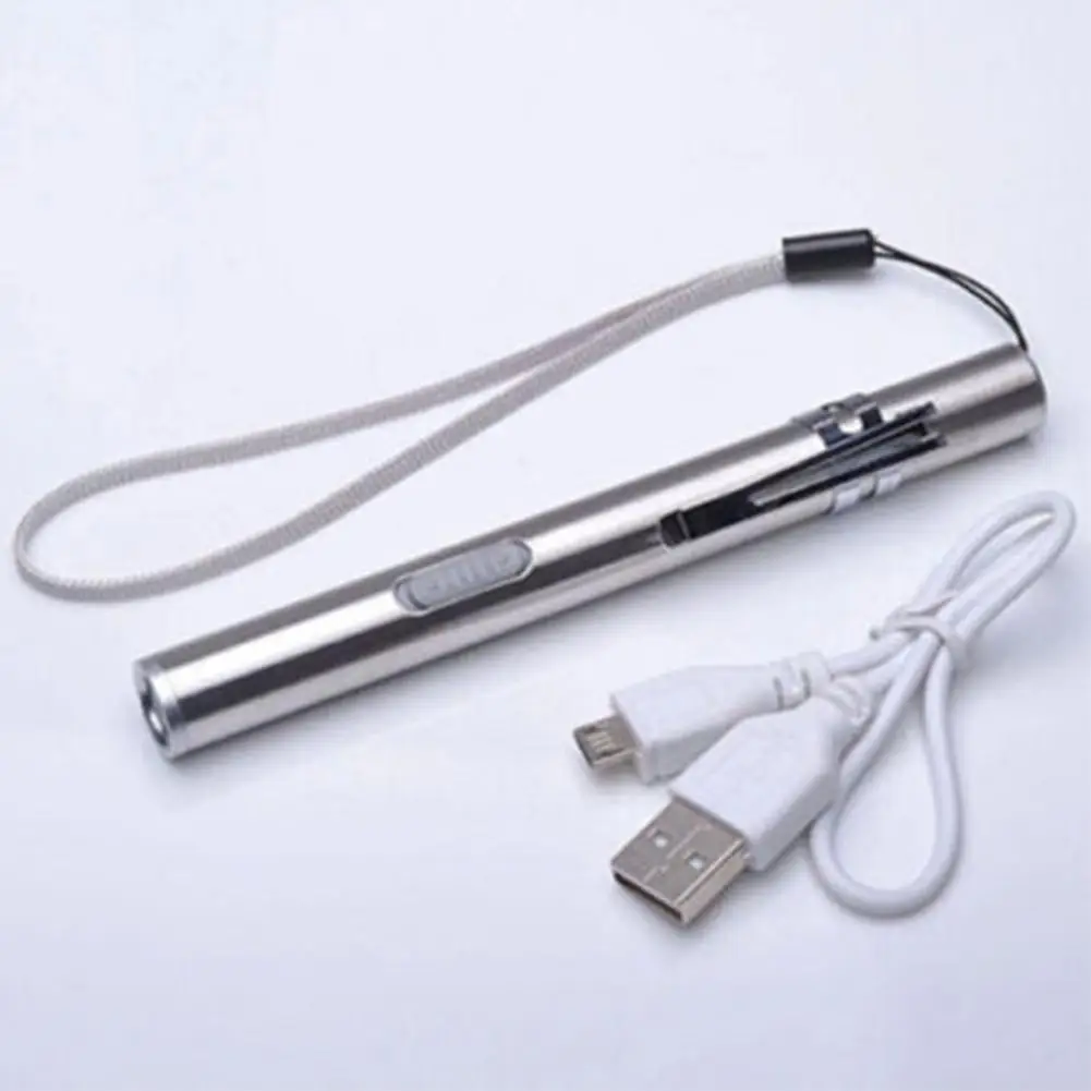 Светодиодный мини-фонарик T6 перезаряжаемый от USB водонепроницаемый дизайн ручка