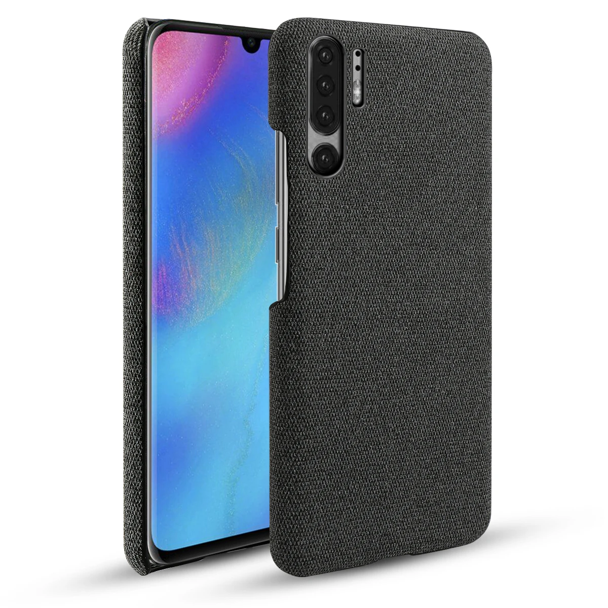 

For Huawei P30 P30 Lite P30 Pro Case Slim Retro Fabric Woven Cloth Anti-Scratch Hard Plastic Back Cover For Huawei P30 Pro Coque