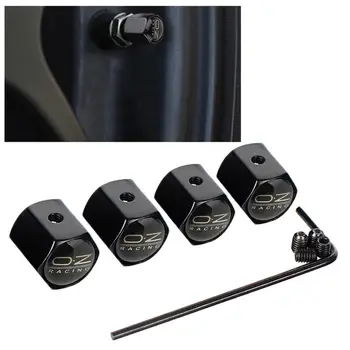 

4pcs Universal OZ Racing Styling OZ Logo Emblem Case Tire Valve Core Cap Anti-theft Finger Car Wheel Tire Valve Caps Covers