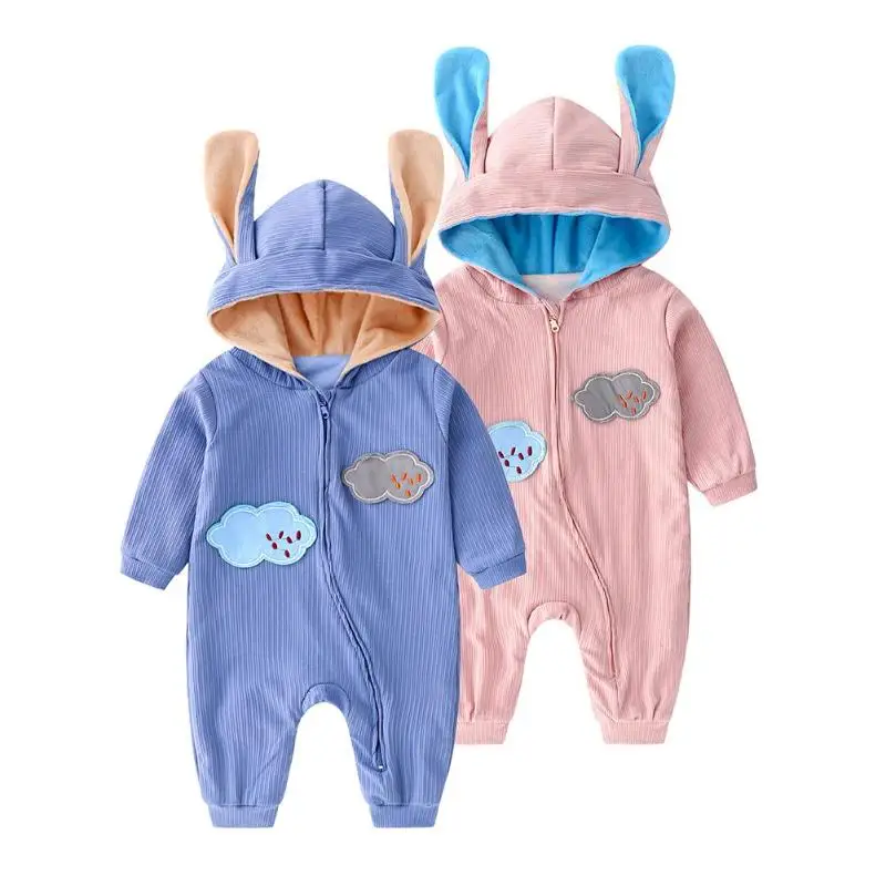 

Autumn Newborn Baby Rompers Cute Cartoon Rabbit Zipper Infant Jumpsuit Spring Girl Boy Jumpers Kids Baby Outfits Romper Clothes