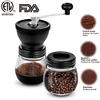 Manual Coffee Mill Grinder with Ceramic Burrs,Hand Coffee Mill Coffee Bean Grinder Burr Portable Cafe Coffee Pot Bean Mill MakeR ► Photo 1/6