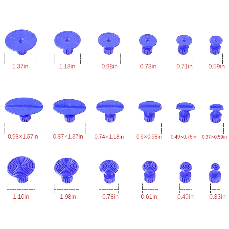 FURUIX 18 шт. PDR инструменты инструмент для ремонта авто вмятин вкладки безболезненные Инструменты для ремонта вмятин прочные клеевые вкладки присоска набор для ремонта автомобиля