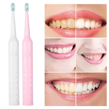 Электрическая зубная щетка батарея звуковая Водонепроницаемая сменная насадка для зубной щетки инструмент для чистки зубов щетка для ухода за полостью рта bc
