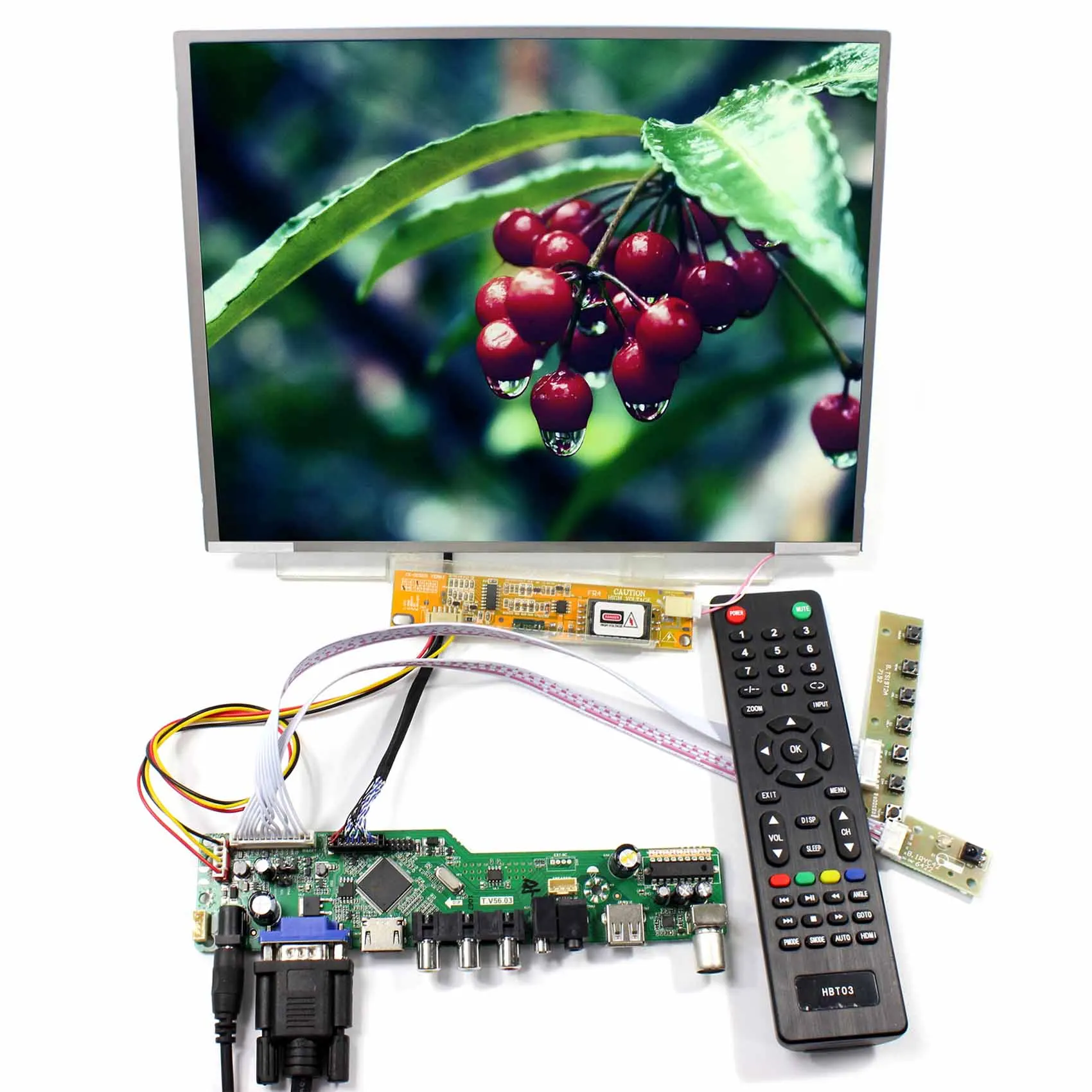 Display Control HDMI VGA AV USB Board LCD Controller Board With 12.1" LTN121XT LCD Display 1024x768 Display Control HDMI VGA AV USB Board LCD Controller Board With 12.1" LTN121XT LCD Display 1024x768