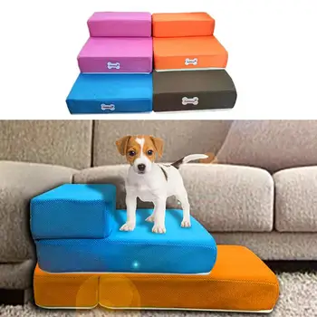 

Breathable Mesh Foldable Pet Stairs For Old Dog Pet Bed Stairs Dog Ramp 2 Steps Ladder for Small Dogs Puppy Cat Bed Cushion Mat