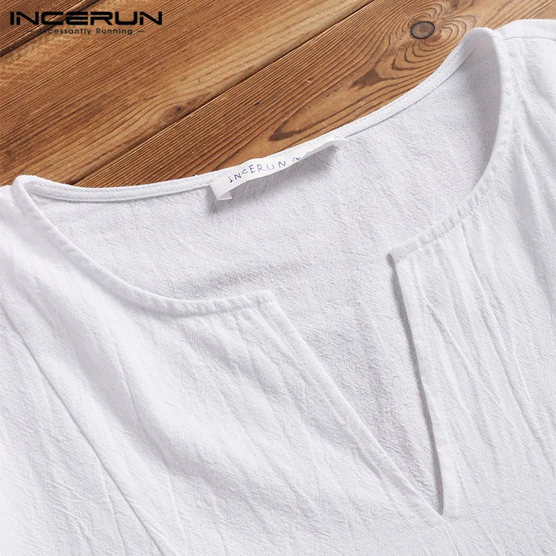 Осенние белые мужские футболки с длинным рукавом свободная футболка Chemise Hombre повседневные рубашки платья рубашки для отпуска Camisa Masculina