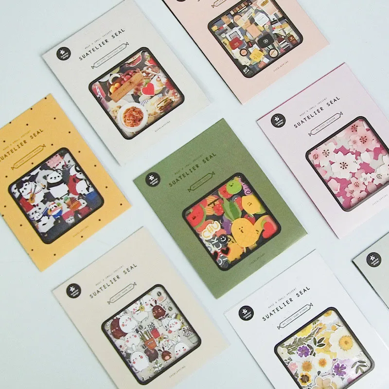 3 листа милые наклейки с животными Kawaii канцелярские наклейки бумажные наклейки для детей DIY Скрапбукинг дневник Альбомы для фото