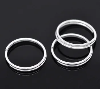 

Lovely 100 Silver Plated Split Rings Findings 16x1mm (B14879)