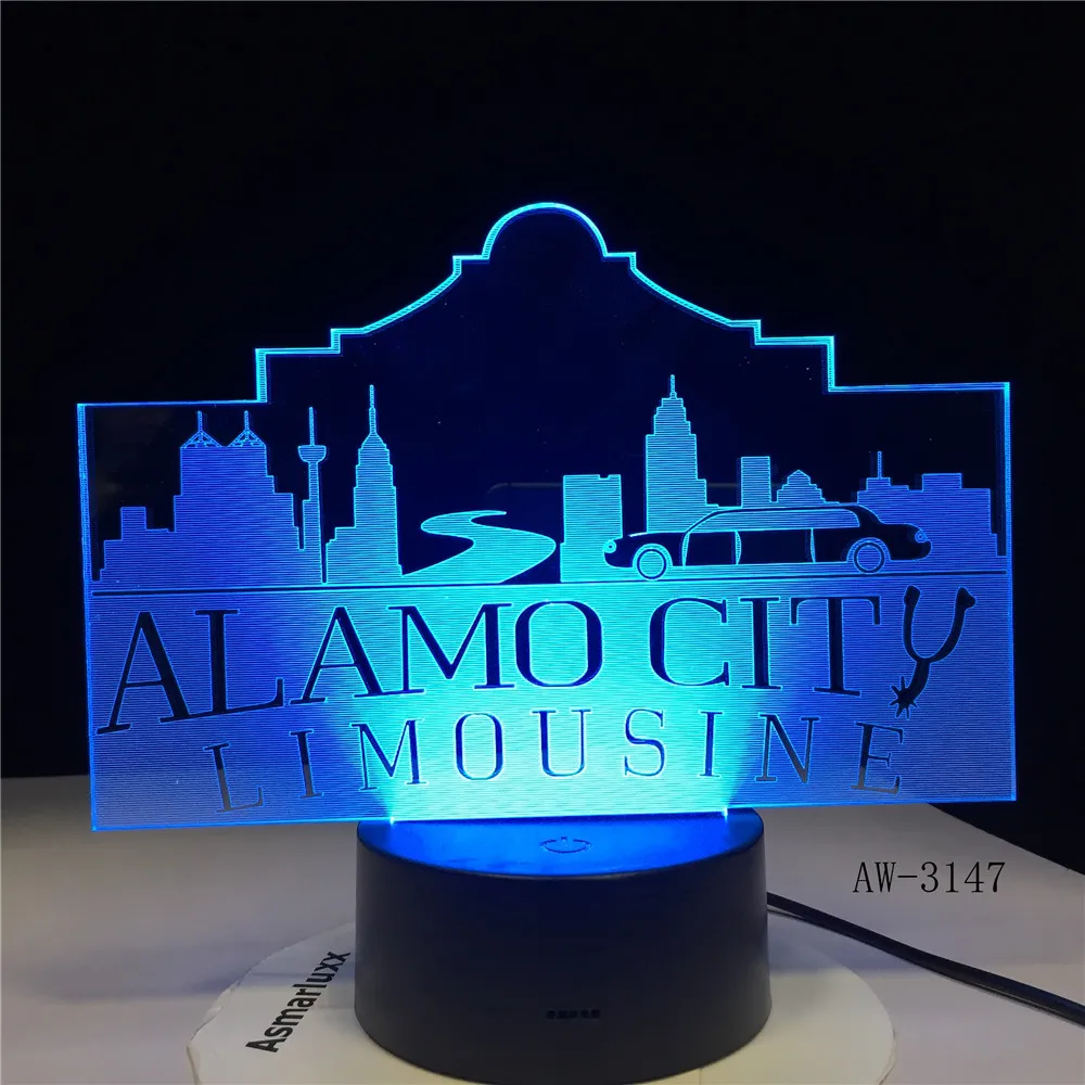

Usb 3d светодиодный ночсветильник, городская атмосферная лампа Алао, украшение RGB, детский подарок для малышей, знаменитая настольная лампа для зданий, прикроватная лампа