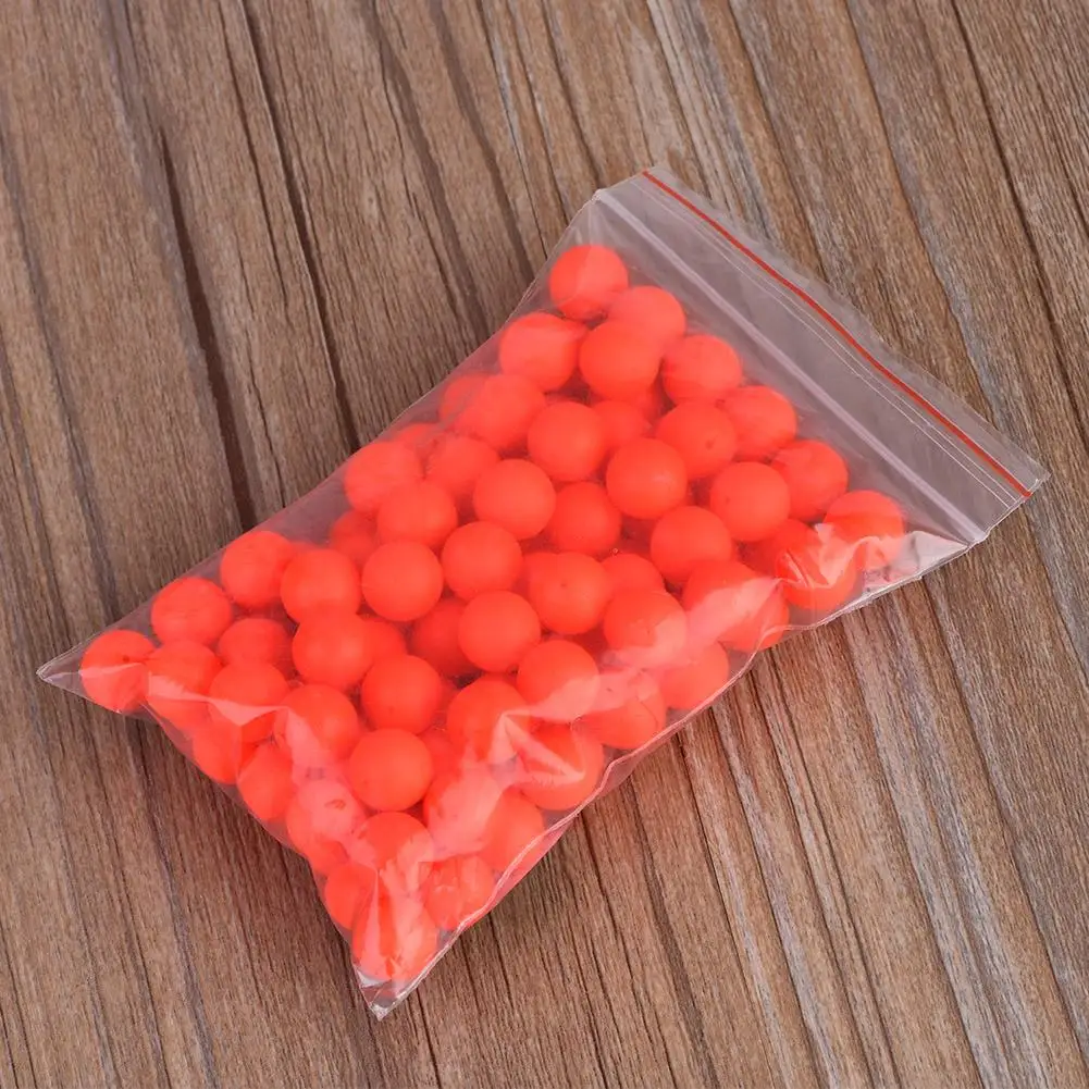 

HURRISE 100pcs Red Fishing Float Balls 4# 6# EPS Foam Buoyancy Ball Float Gear Fishing Floating Fishing Tackle Accessory