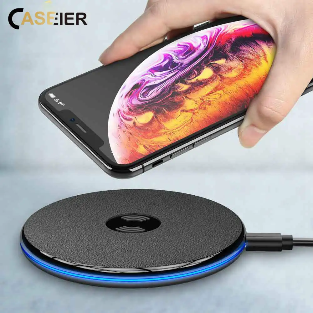 

CASEIER 5W Fast Qi Wireless Charger For iPhone 8 Plus XS Max XR USB Charger Wireless Portable Quick Charge 3.0 For Samsung S9 S8