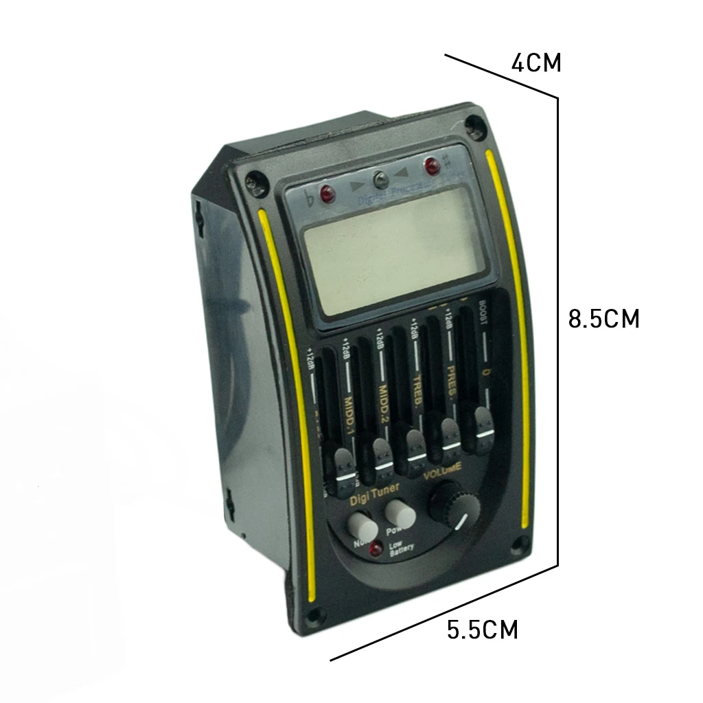 LC5 Band Acoustic Electric Guitar Preamp EQ Equalizer Pickup Tuner