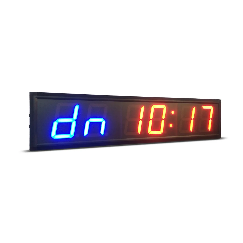 

Remote control4inch GYM Crossfit Timer LED Interval Timer Training Time And Rest Time Alternate CountdownCount up As A Stopwatch