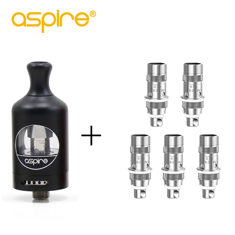 

Electronic Cigarette Aspire Nautilus 2 Tank Atomizer 510 Thread + 5pcs Nautilus BVC Coil 0.7ohm for E-cigarettes Zelos Box Mod