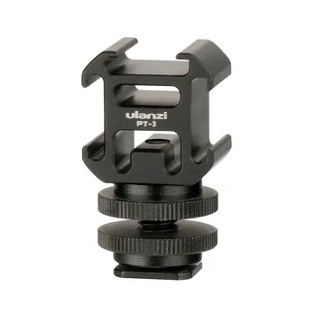 

Ulanzi 3 Cold Shoe On-Camera Mount Adapter Extend Port for Canon Nikon Pentax DSLR Camera for Microphone Monitor LED Video Light