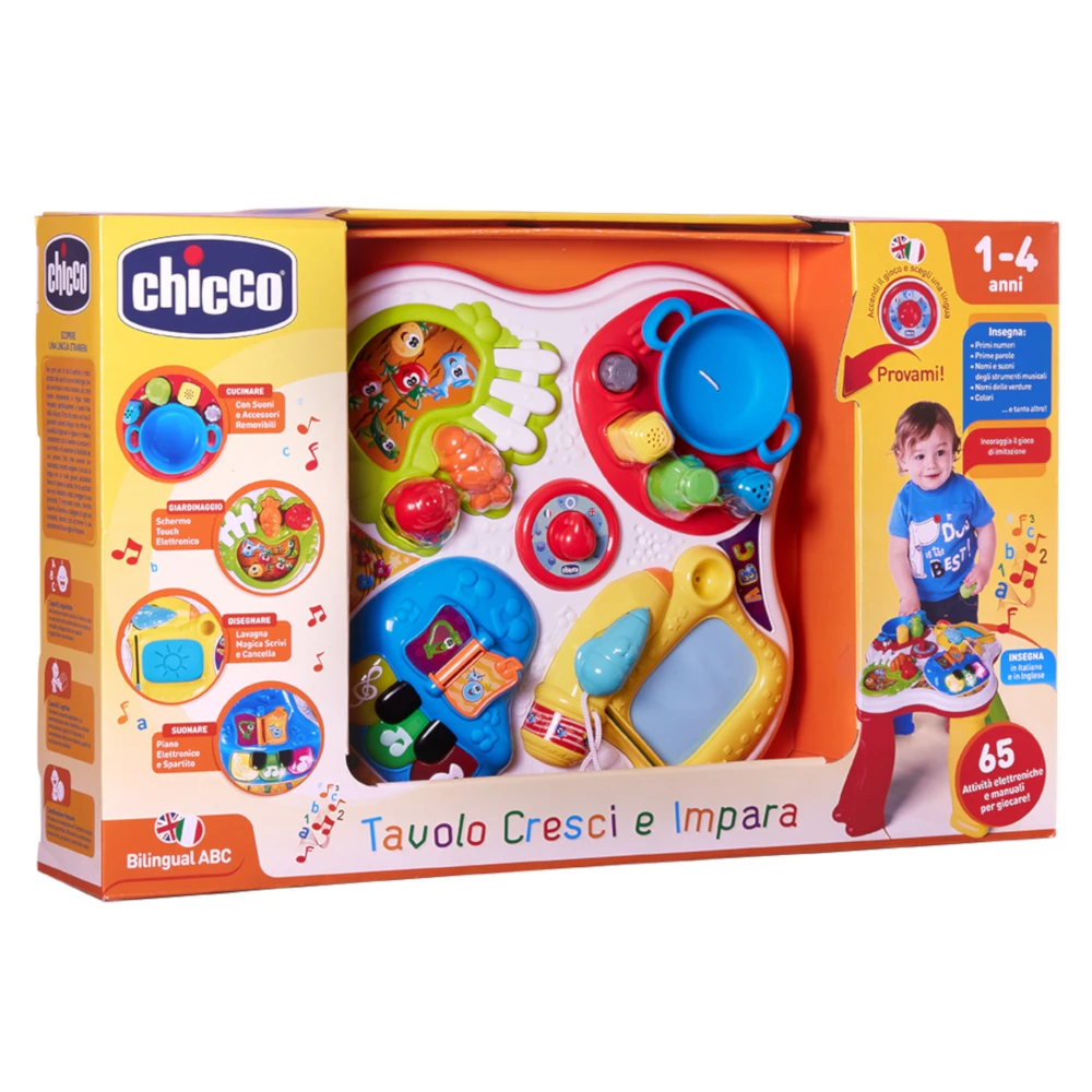 Говорящий столик Chicco(рус/англ) 12м