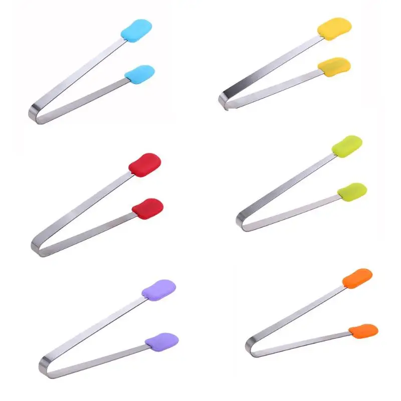 

Stainless Steel Colorful Food Tongs Lemon Sugar Clip Fondant Cake Clamp BBQ Kitchen Gadgets Cooking Accessories