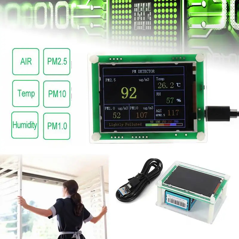 

2.8 TFT Household PM2.5 Detector Module Air Quality Dust Sensor TFT LCD Display Monitor For ARM 32 Bit Chips for Home/Office