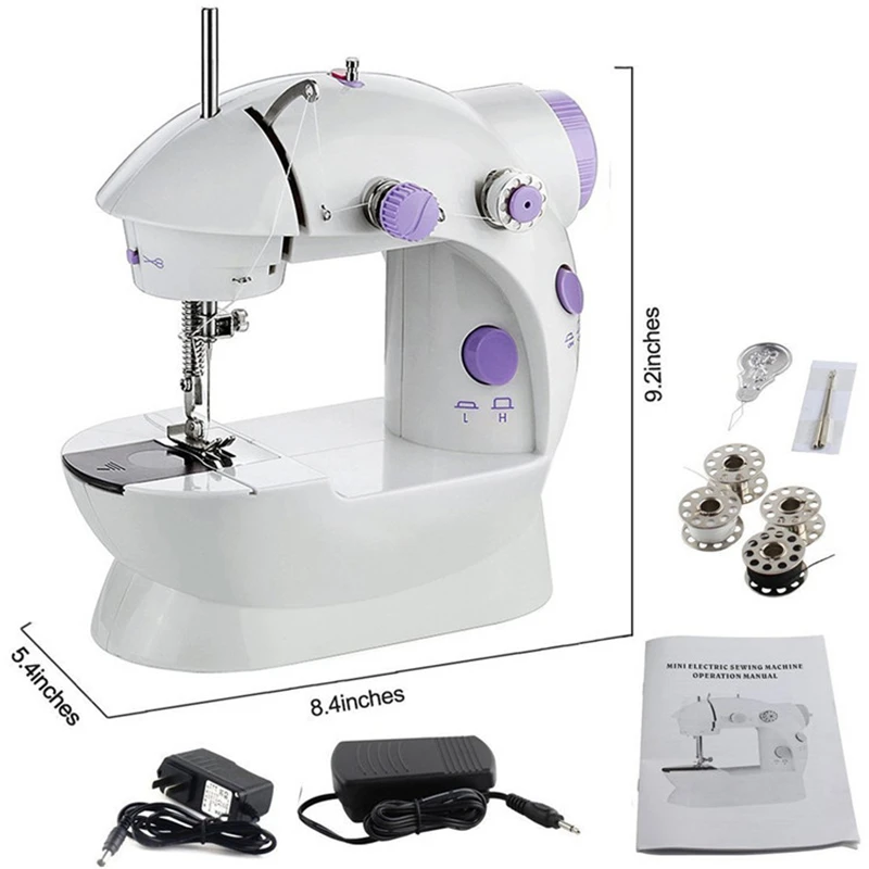 

Punk Fashion mini Sewing machine with lamp household electric Miniature Pedal portable sewing machine accessories jewelry IN002