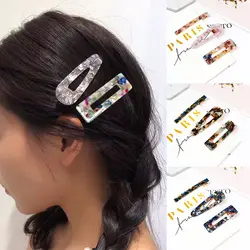 Аксессуары для волос защелкивающиеся зажимы Для женщин заколка модная шпилька для волос слайд контакты