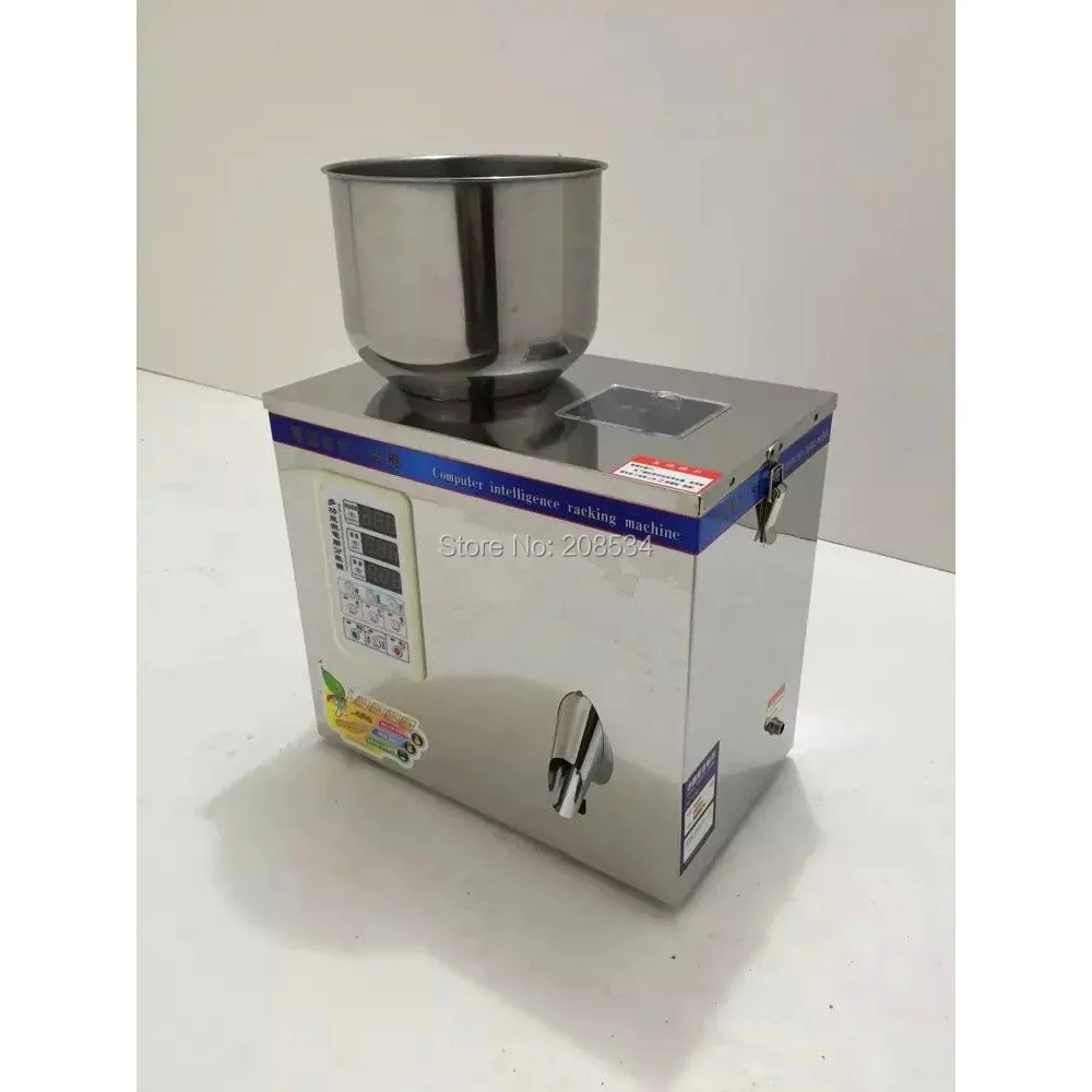 Semi automatic Tea weighing machine powder dipenser weighing filling packing machine Powder bottle filling machine 1-25g