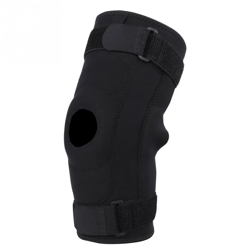 Adjustable Knee Support Brace Steel Plate Support Knee Pads Guard Climbing Training Cycling