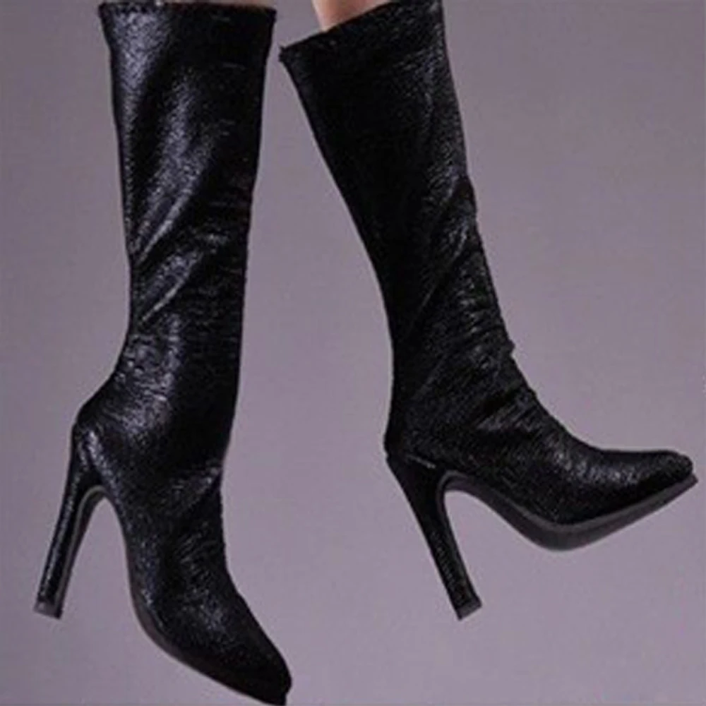 

Soldiers Hollow Leather Boots Without Feet For 1:6 PHICEN Rubberized For Female