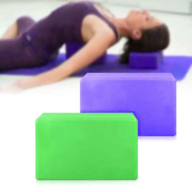 

2 Colors Pilates EVA Yoga Block Brick Sports Exercise Gym Foam Workout Stretching Aid Body Shaping Health Training