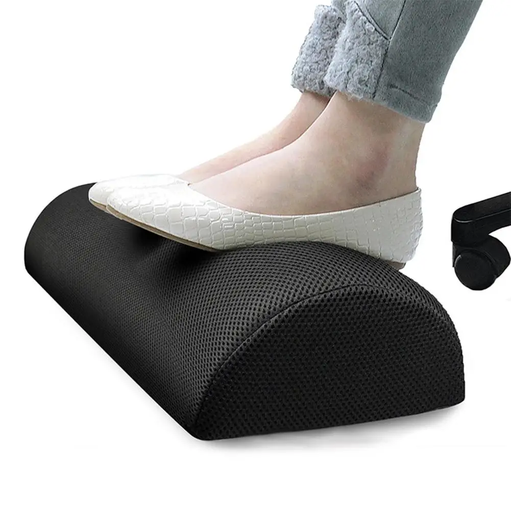 

Slowly Resilient Elastic Cotton Footrest Pillow Pad Resting Mat Home Office Footstool Cushion For Under Desk Health Care Tools