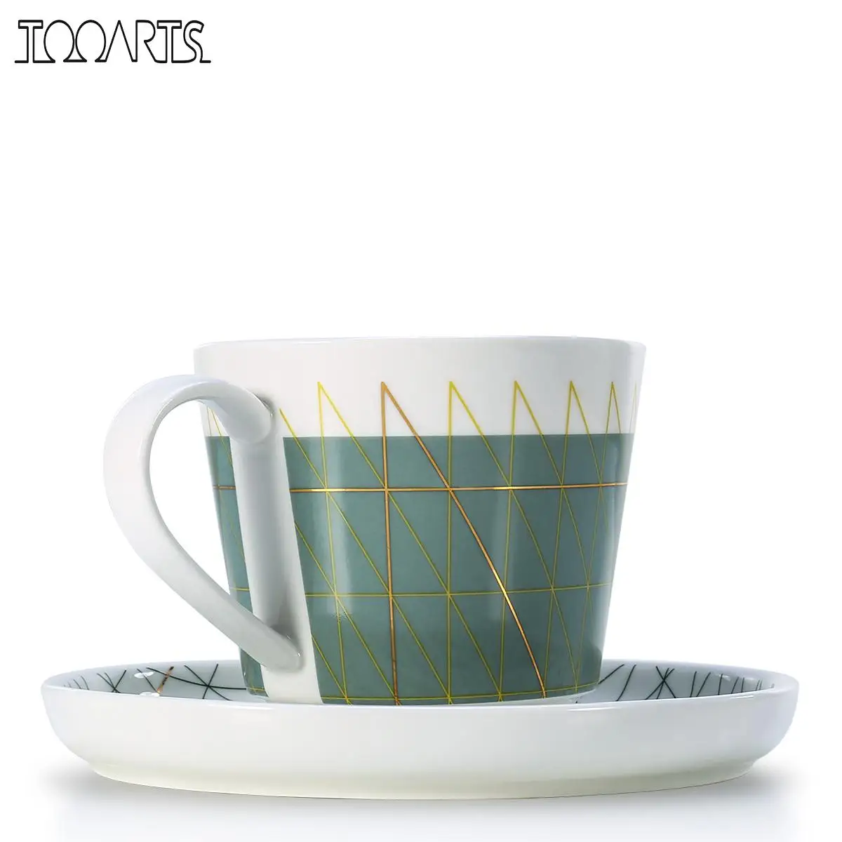 

Coffee Cup Set tea set Saucer Teacup and Saucer Set of Microwave Safe Coffee Or Espresso Cups for coffee as gift home decoration