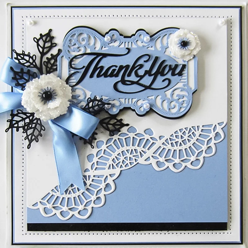

Lace Border Dies Metal Cutting Dies Scrapbooking Pressing Craft Dies Cuts for Card Making Stamp and Die sets New 2018