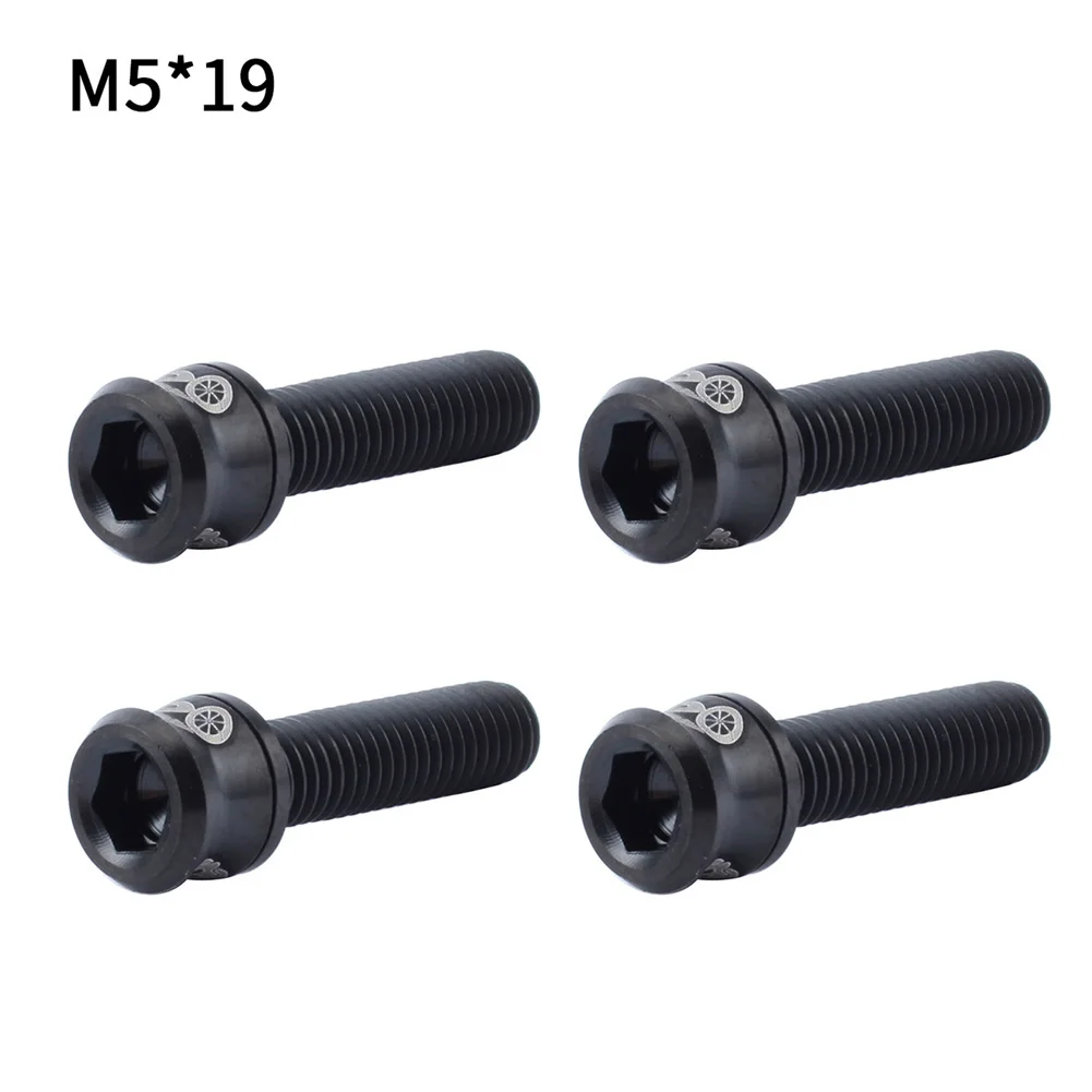 4Pcs Fixing Titanium Alloy Screw Set Ultra light Bolts Spacer Bicycle