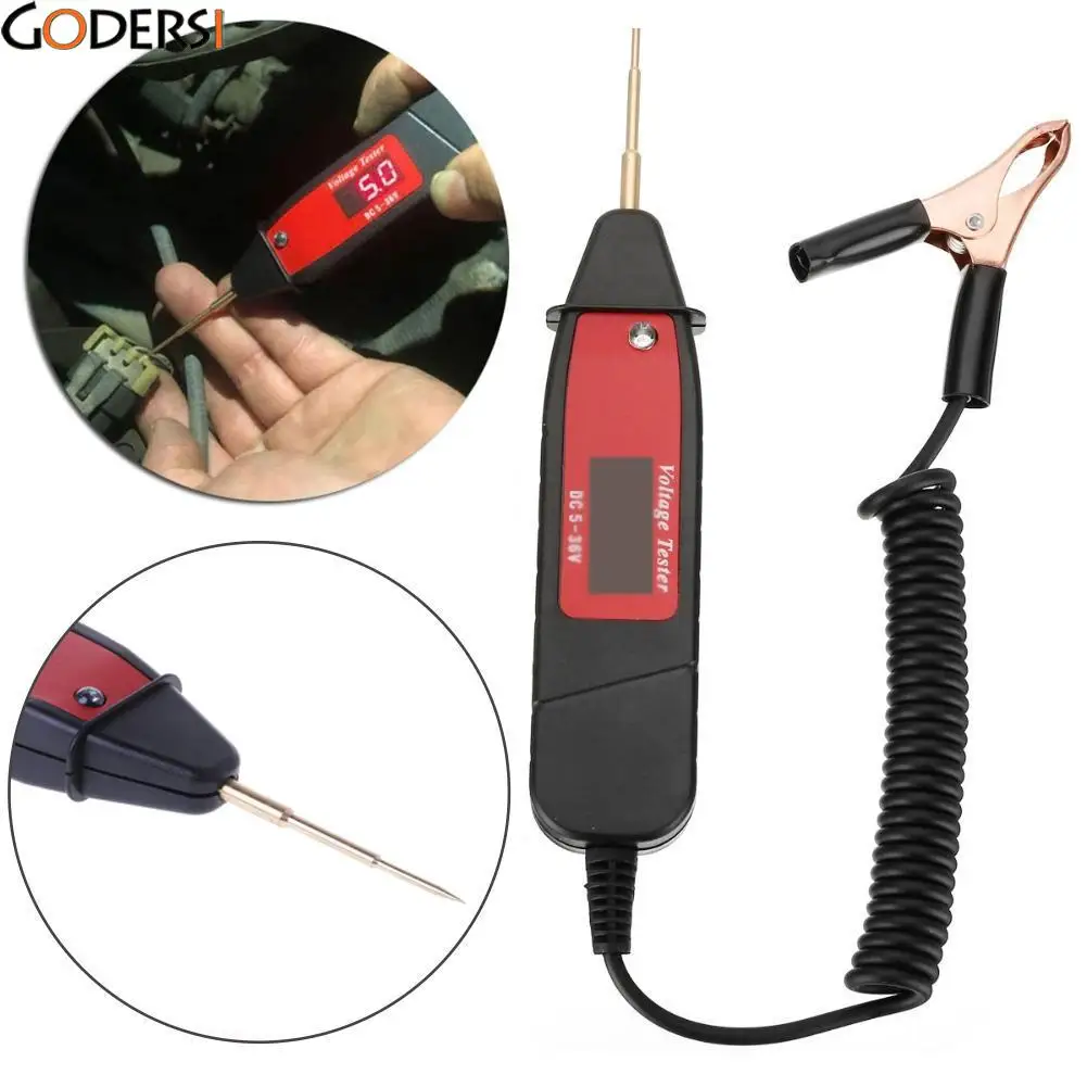 

2018 New Universal Automotive LCD Digital Circuit Tester Voltage Meter Pen Car Truck Circuit Scanner Power Probe Diagnostic Tool