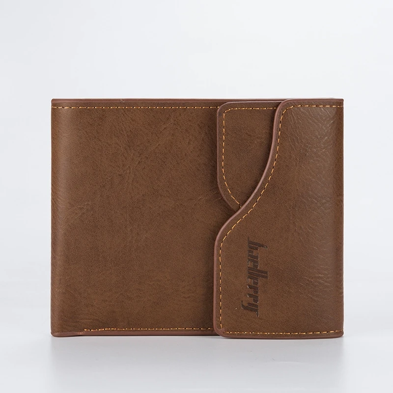 

Casual Men's Retro Wallet Cross-Section Fashion Trend Buckle Wallet Multi-Function Wallet Wholesale Wallet