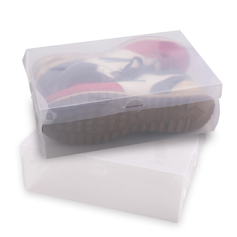

Transparent Clear Plastic Shoe Boxes Storage Shoe Box Foldable Shoes Case Holder Transparent Shoes Organizer Cases Boxes