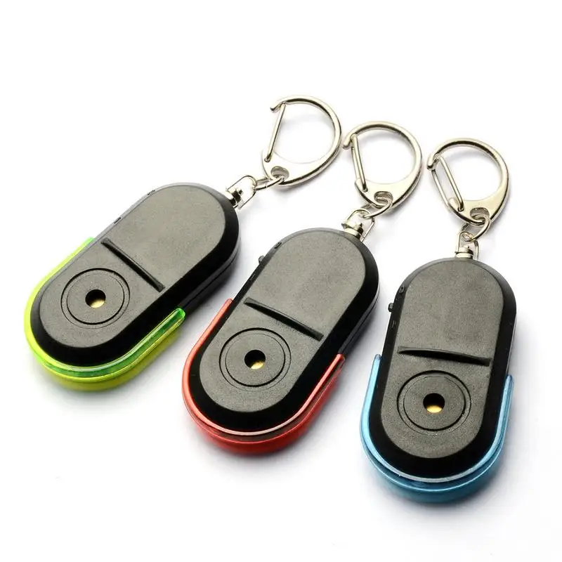 

Wireless Anti-Lost Alarm Key Finder Locator Keychain Whistle Sound LED Light