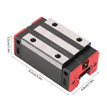 

25mm width HGH25CA Guide Linear Slider Block Square Carriage for HGR25 Linear Railway guide replace HIWIN for CNC