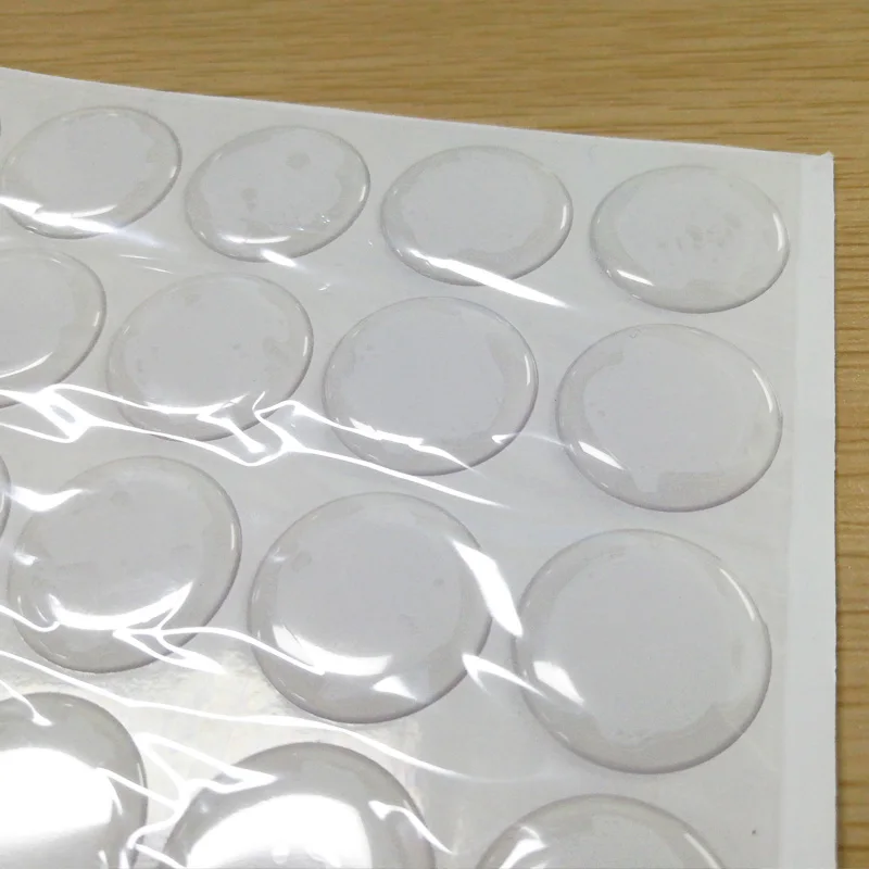 40Pcs Epoxy Resin 25MM 3D Crystal Self Adhesive Bottle Cap Stickers
