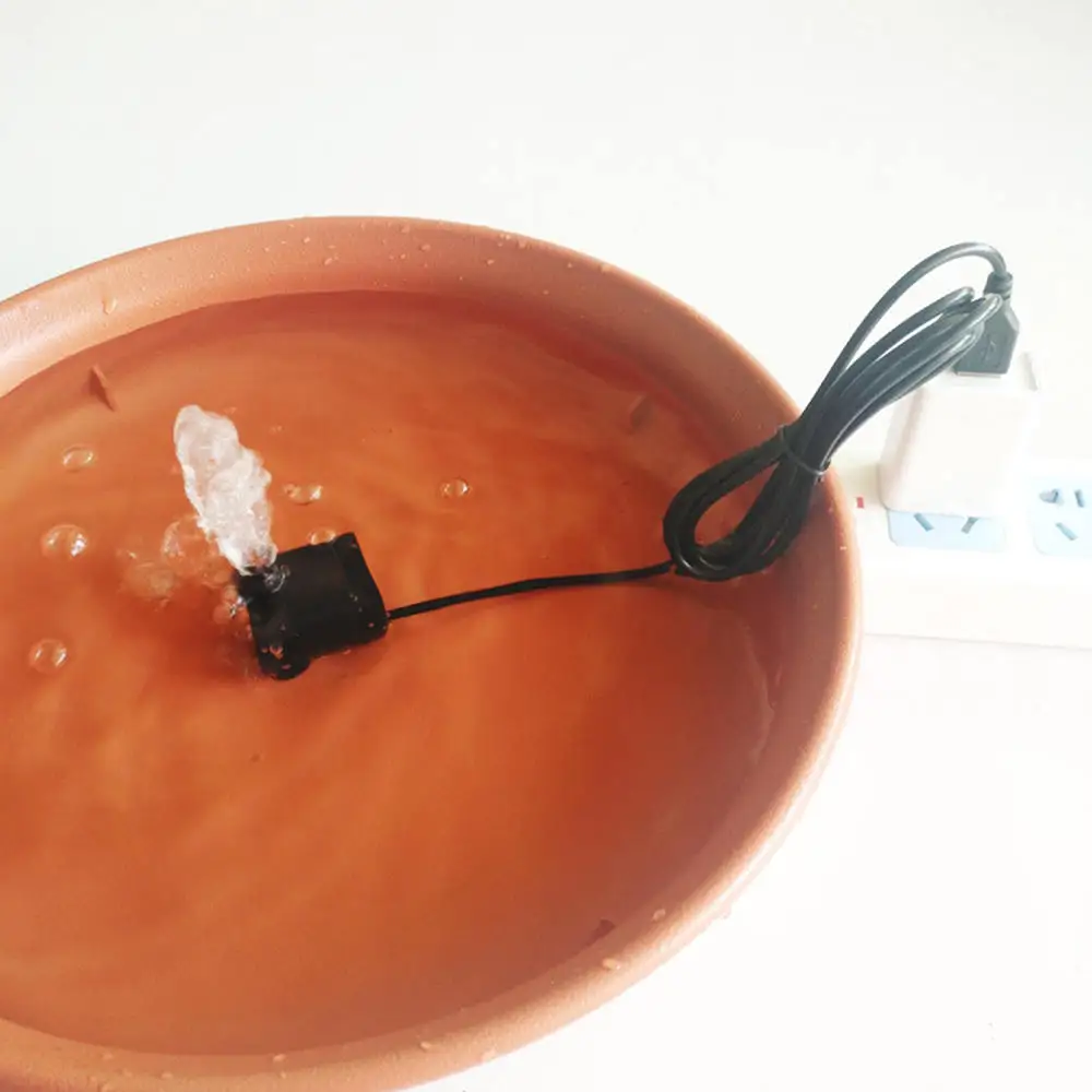 DC 5 в USB бесщеточный ультра тихий мини водяной насос погружной фонтан аквариум